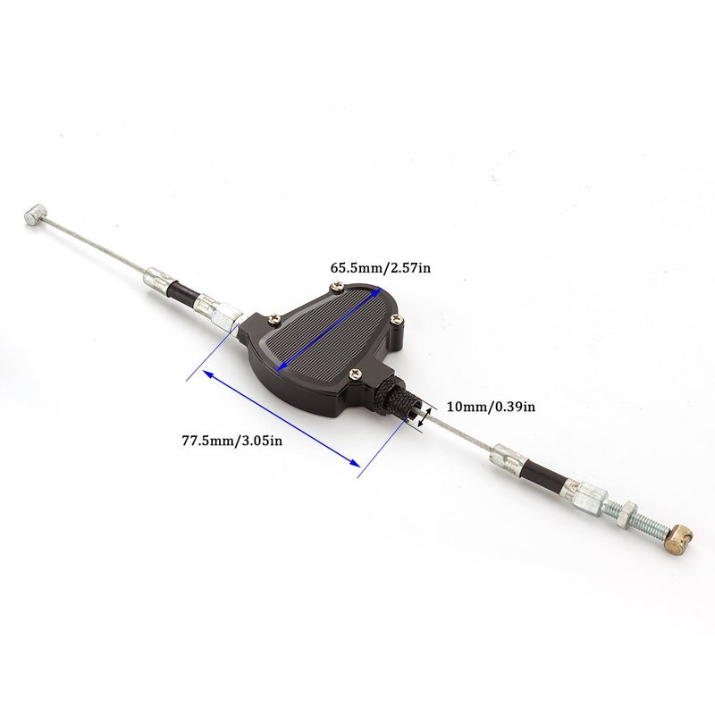 FXCNC CNC Aluminum Line Easy Stunt Pull Clutch Cable Lever Replacement System Compatible with Black - Image 2